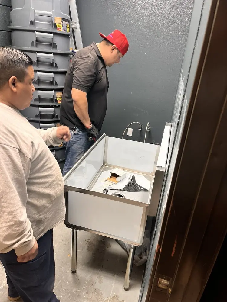 Commercial plumbing and sink installation in Stoneridge